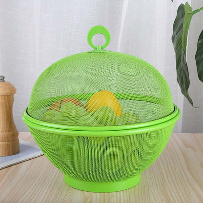 🔥49% OFF🍇Breathable fruit basket with lid – keeps insects out and food fresh · Rinses clean in a flash · A must-have for outdoor picnics✨