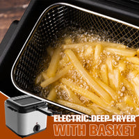 ⏰40% OFF NOW!🍗2.5L Family Deep Fryer – One-Touch Operation, Adjustable Temperature & Safety Shut-Off for Crispy Chips, Chicken & More
