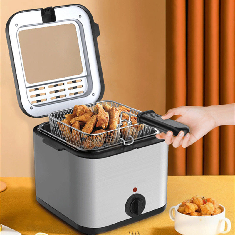 ⏰40% OFF NOW!🍗2.5L Family Deep Fryer – One-Touch Operation, Adjustable Temperature & Safety Shut-Off for Crispy Chips, Chicken & More