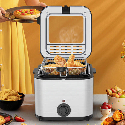 ⏰40% OFF NOW!🍗2.5L Family Deep Fryer – One-Touch Operation, Adjustable Temperature & Safety Shut-Off for Crispy Chips, Chicken & More