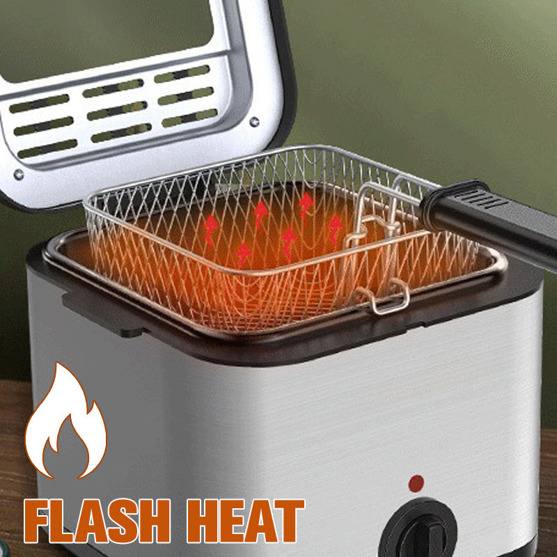 ⏰40% OFF NOW!🍗2.5L Family Deep Fryer – One-Touch Operation, Adjustable Temperature & Safety Shut-Off for Crispy Chips, Chicken & More