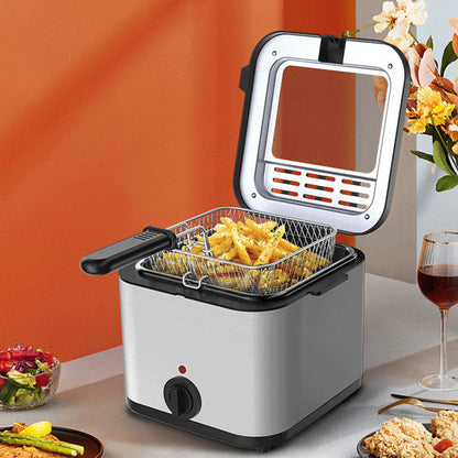 ⏰40% OFF NOW!🍗2.5L Family Deep Fryer – One-Touch Operation, Adjustable Temperature & Safety Shut-Off for Crispy Chips, Chicken & More