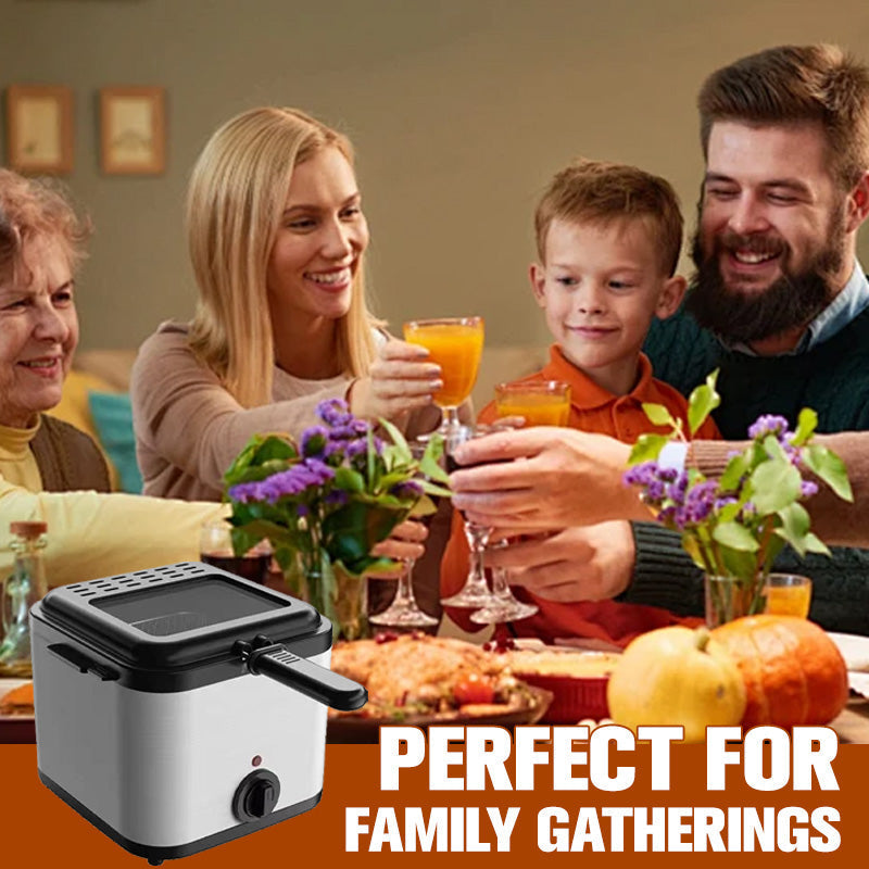 ⏰40% OFF NOW!🍗2.5L Family Deep Fryer – One-Touch Operation, Adjustable Temperature & Safety Shut-Off for Crispy Chips, Chicken & More