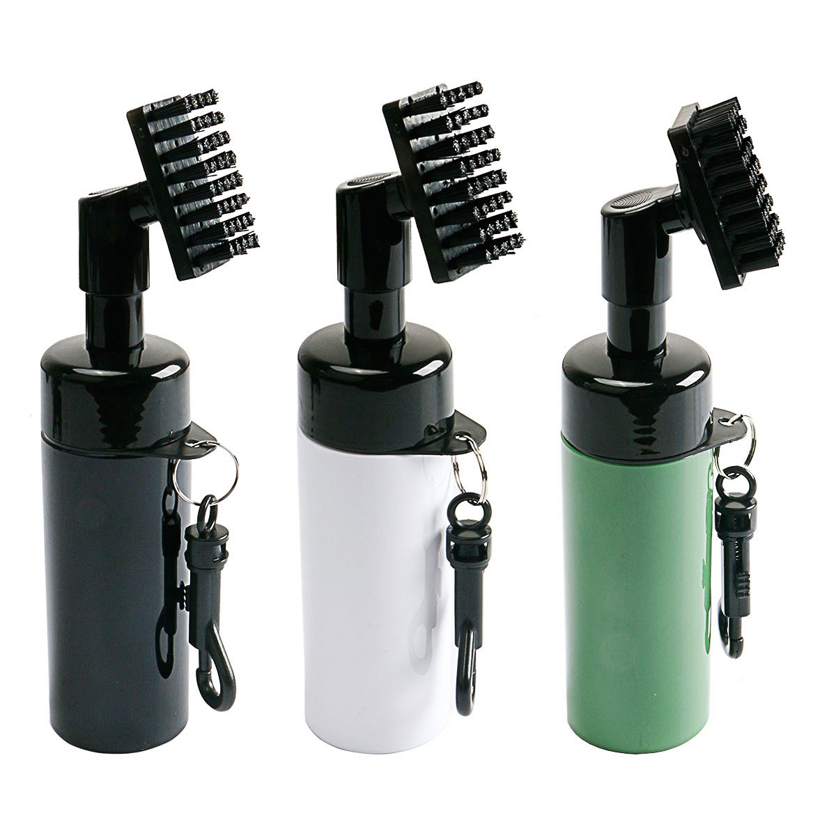 🔥HOT SALE⛳Leak-Proof Golf Club Cleaning Brush with Built-in Water Reservoir – Nylon Bristles, Retractable Clip & Quick-Squeeze Design for Spotless Grooves On the Go