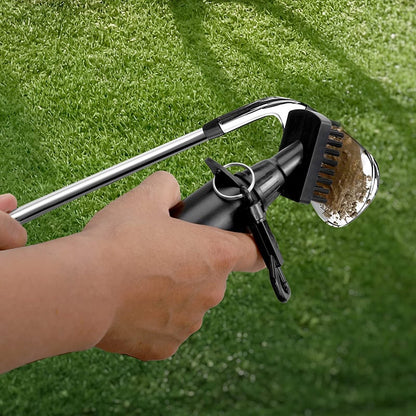 🔥HOT SALE⛳Leak-Proof Golf Club Cleaning Brush with Built-in Water Reservoir – Nylon Bristles, Retractable Clip & Quick-Squeeze Design for Spotless Grooves On the Go