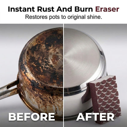 💥49% OFF NOW!🧼Heavy-Duty Scouring Sponge with Fish-Scale Texture – Rust & Burnt-On Residue Remover for Pans, Sinks & Hobs✨