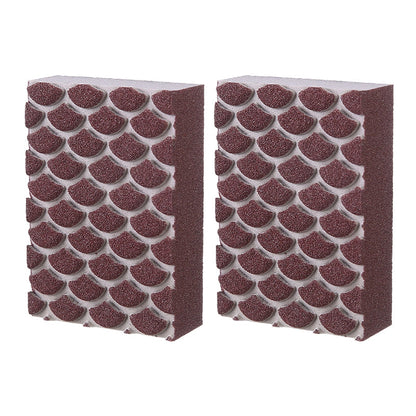 💥49% OFF NOW!🧼Heavy-Duty Scouring Sponge with Fish-Scale Texture – Rust & Burnt-On Residue Remover for Pans, Sinks & Hobs✨