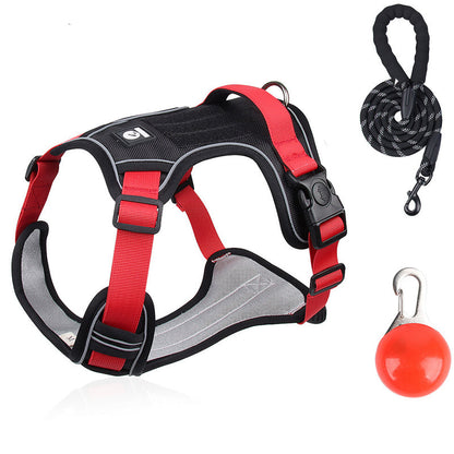 ⏳🔥LIMITED-TIME 49% OFF! ⏰🐶 No Pull Dog Harness With Leash & Collar LED - Walks Just Got Easier ✨