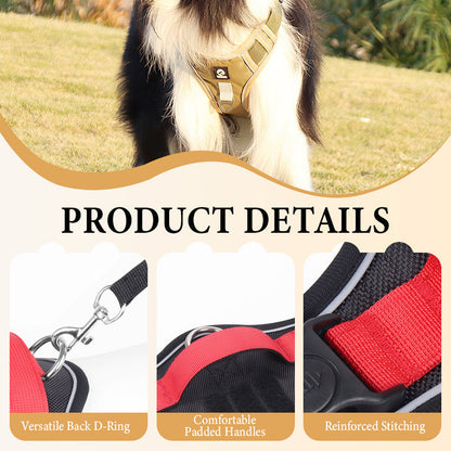 ⏳🔥LIMITED-TIME 49% OFF! ⏰🐶 No Pull Dog Harness With Leash & Collar LED - Walks Just Got Easier ✨