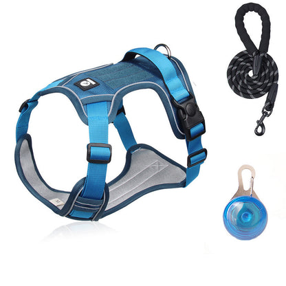 ⏳🔥LIMITED-TIME 49% OFF! ⏰🐶 No Pull Dog Harness With Leash & Collar LED - Walks Just Got Easier ✨