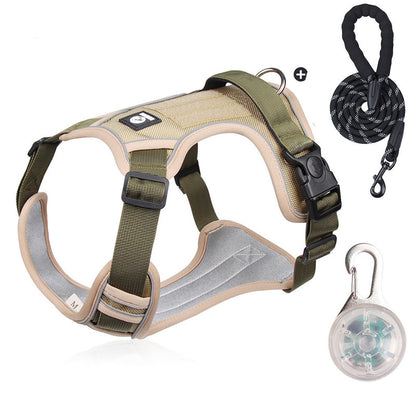 ⏳🔥LIMITED-TIME 49% OFF! ⏰🐶 No Pull Dog Harness With Leash & Collar LED - Walks Just Got Easier ✨