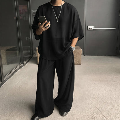 🎁2026 New Arrivals 49% OFF💥Men's T-Shirt & Wide-Leg Pants 2-Piece Set