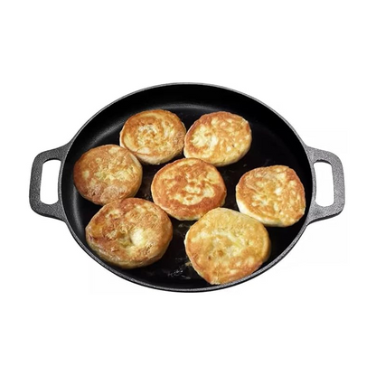Limited Time Special Price! ⏰💥Non-Stick Cast Iron Griddle Pan with Handles