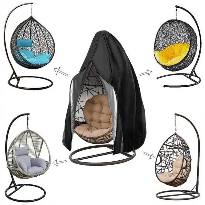 🥳2026 HOT SALE🥳💞50K+ SOLD!⏰49% OFF🪑Heavy-Duty Hanging Chair Cover – Waterproof, UV-Resistant Oxford Fabric with Full-Zip & Windproof Fit for Year-Round Protection✨