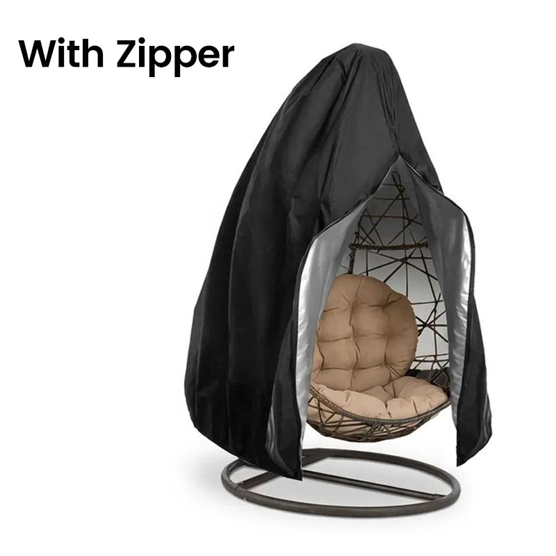 🥳2026 HOT SALE🥳💞50K+ SOLD!⏰49% OFF🪑Heavy-Duty Hanging Chair Cover – Waterproof, UV-Resistant Oxford Fabric with Full-Zip & Windproof Fit for Year-Round Protection✨