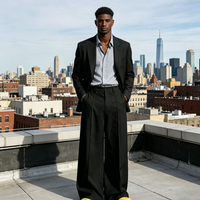 👖 49% OFF NOW! 🎩Men's Minimalist Wide-Leg Pants-Structured Seams & Premium Fabric