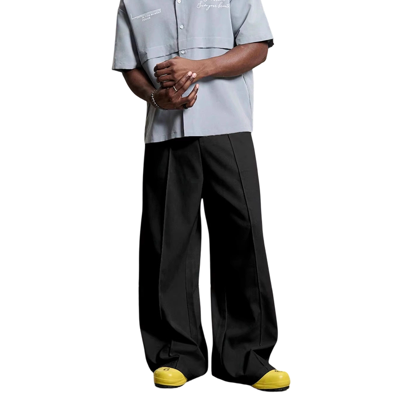 👖 49% OFF NOW! 🎩Men's Minimalist Wide-Leg Pants-Structured Seams & Premium Fabric