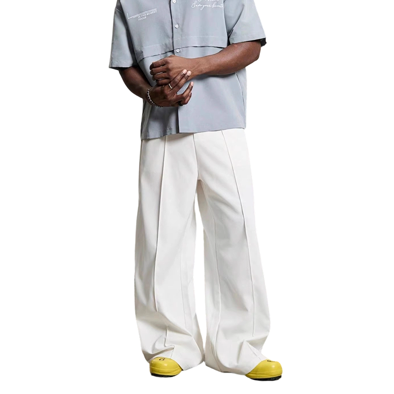👖 49% OFF NOW! 🎩Men's Minimalist Wide-Leg Pants-Structured Seams & Premium Fabric