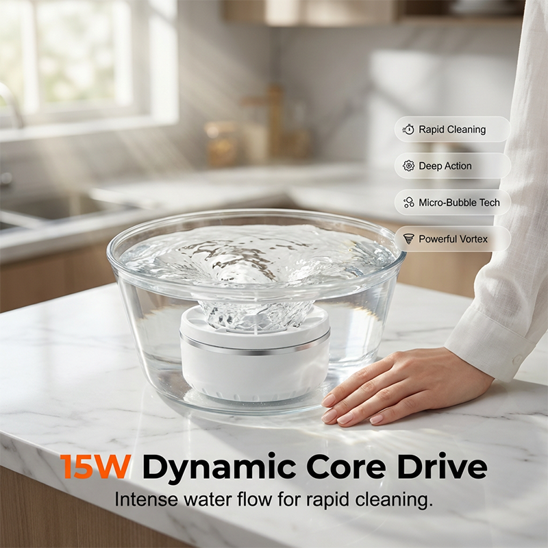 🔥49% OFF NOW🍎Titanium Electrolysis Fruit & Veg Purifier – Chemical-Free Cleaning with Vortex Wash & 63mm Titanium Plate✨