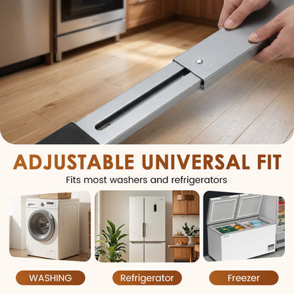 ⏰Limited-time Special🌟Adjustable Appliance Trolley with 24 Wheels & Locking Brake – Heavy-Duty Galvanised Steel for Washing Machines, Fridges & More✨