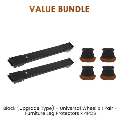 ⏰Limited-time Special🌟Adjustable Appliance Trolley with 24 Wheels & Locking Brake – Heavy-Duty Galvanised Steel for Washing Machines, Fridges & More✨