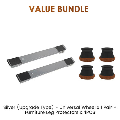 ⏰Limited-time Special🌟Adjustable Appliance Trolley with 24 Wheels & Locking Brake – Heavy-Duty Galvanised Steel for Washing Machines, Fridges & More✨