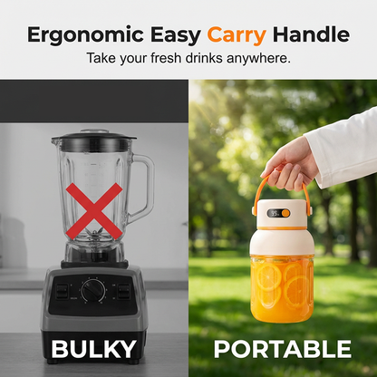 📢📢49% OFF !! ⏰ Portable Personal Blender for Shakes & Smoothies | USB Rechargeable Mini Juicer Cup