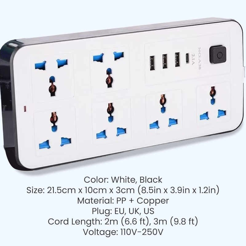 ⏰Limited-time Special⚡Multi-Outlet Power Strip with Extension Cord