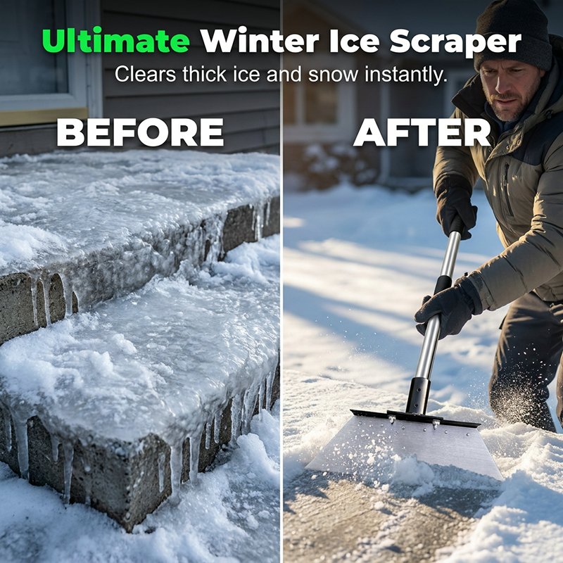 ⏰Limited-time OFFER🍃Adjustable Garden & Snow Scraper Shovel