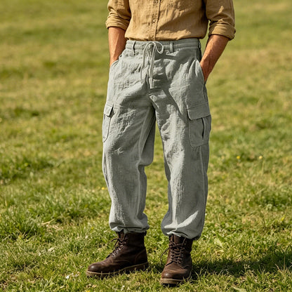 📢📢49% OFF !! ⏰Men's Cotton Linen Cargo Pants