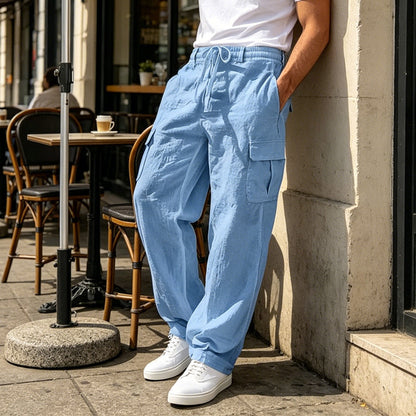 📢📢49% OFF !! ⏰Men's Cotton Linen Cargo Pants