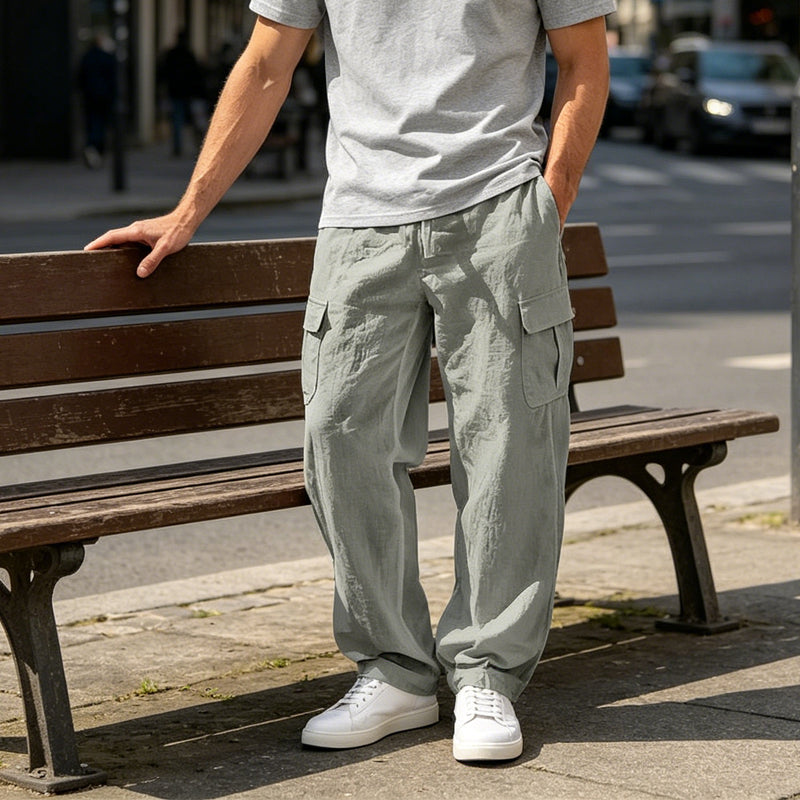 📢📢49% OFF !! ⏰Men's Cotton Linen Cargo Pants