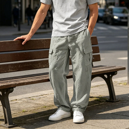 📢📢49% OFF !! ⏰Men's Cotton Linen Cargo Pants