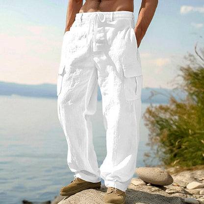 📢📢49% OFF !! ⏰Men's Cotton Linen Cargo Pants