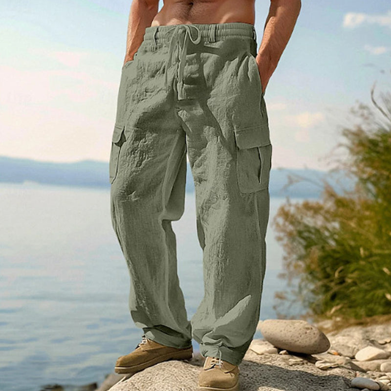 📢📢49% OFF !! ⏰Men's Cotton Linen Cargo Pants