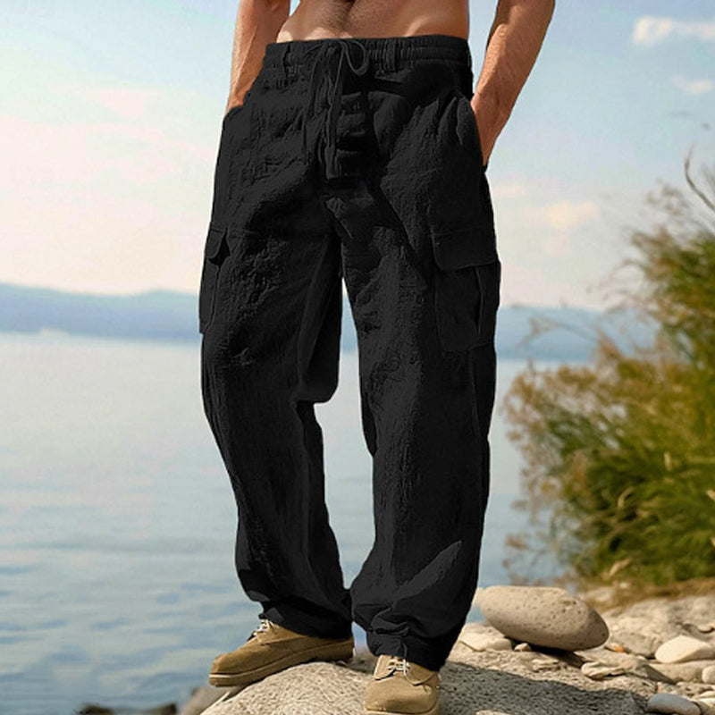 📢📢49% OFF !! ⏰Men's Cotton Linen Cargo Pants