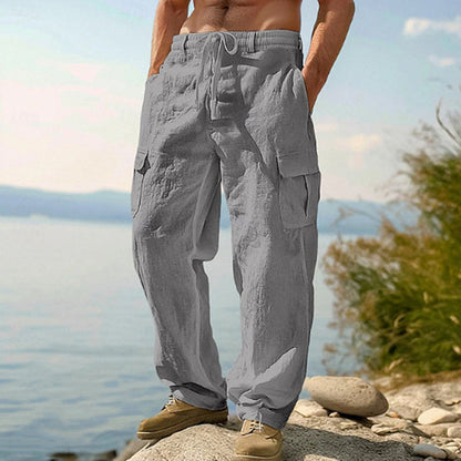 📢📢49% OFF !! ⏰Men's Cotton Linen Cargo Pants