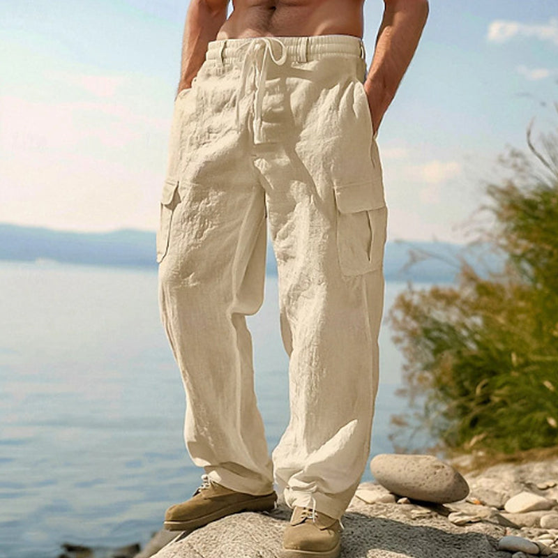 📢📢49% OFF !! ⏰Men's Cotton Linen Cargo Pants