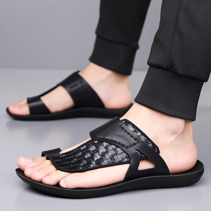 ⏰Summer Special🤩Men's Casual Woven Toe Loop Sandals