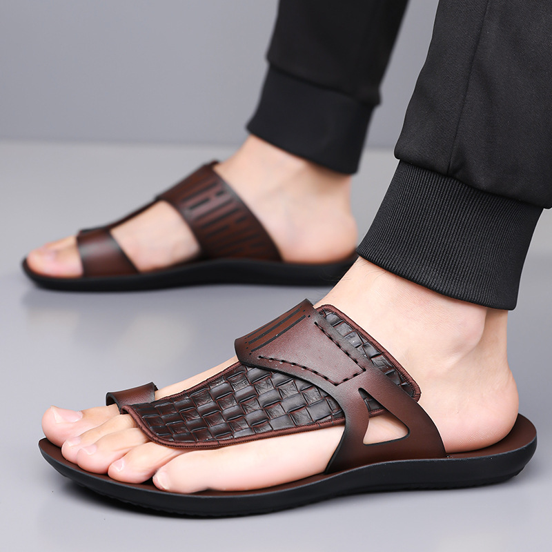 ⏰Summer Special🤩Men's Casual Woven Toe Loop Sandals