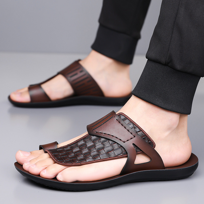 ⏰Summer Special🤩Men's Casual Woven Toe Loop Sandals