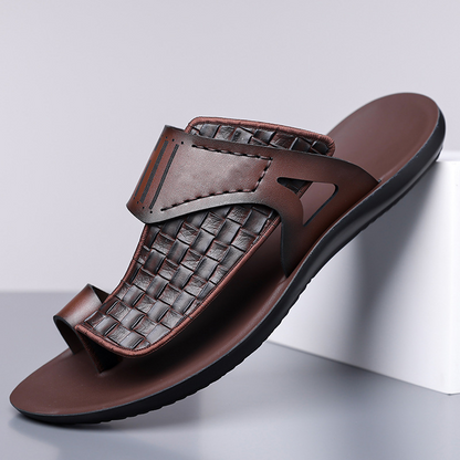 ⏰Summer Special🤩Men's Casual Woven Toe Loop Sandals