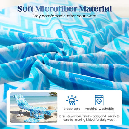 🔥HOT SALE🏖️Lounge Chair Towel Cover with Pockets