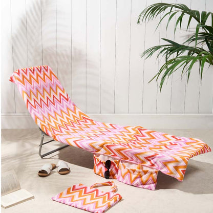 🔥HOT SALE🏖️Lounge Chair Towel Cover with Pockets