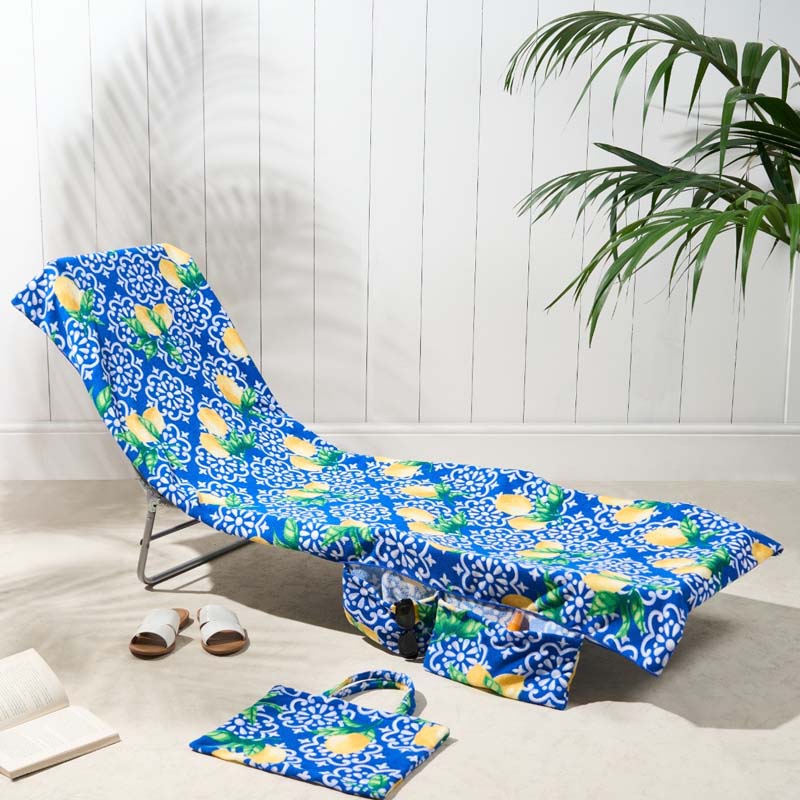 🔥HOT SALE🏖️Lounge Chair Towel Cover with Pockets