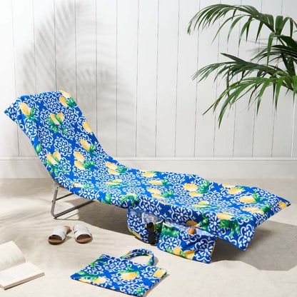 🔥HOT SALE🏖️Lounge Chair Towel Cover with Pockets