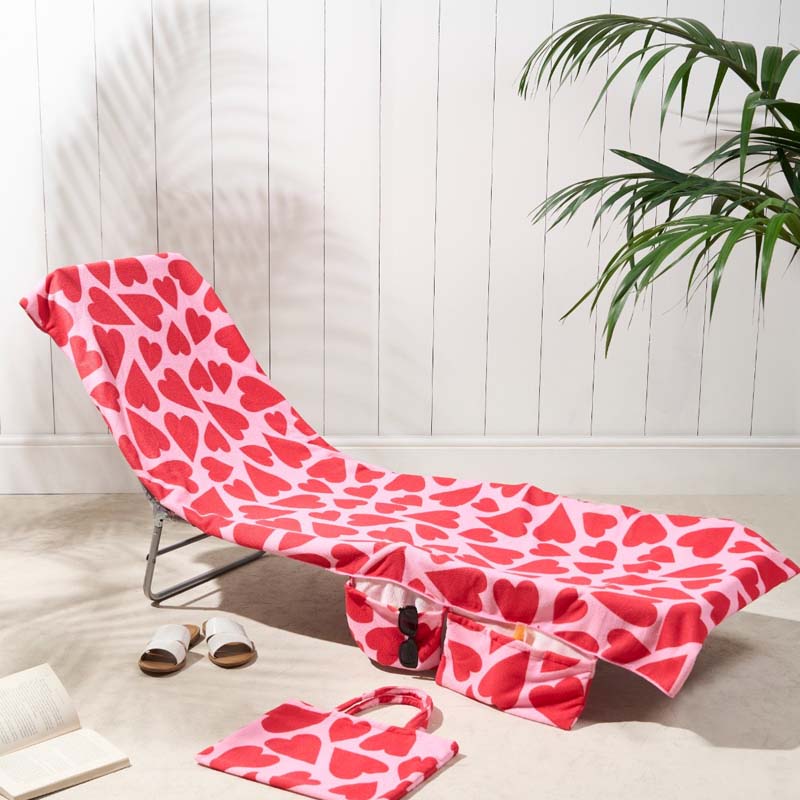 🔥HOT SALE🏖️Lounge Chair Towel Cover with Pockets