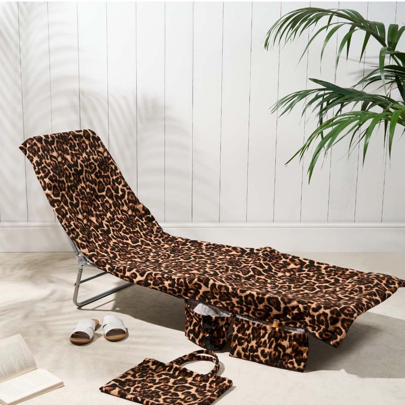 🔥HOT SALE🏖️Lounge Chair Towel Cover with Pockets