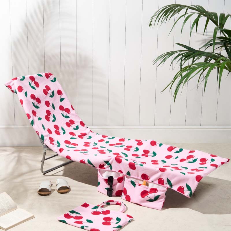 🔥HOT SALE🏖️Lounge Chair Towel Cover with Pockets