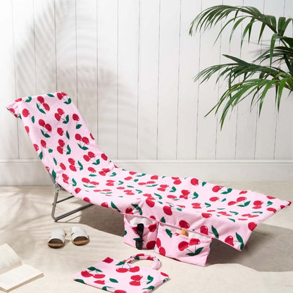 🔥HOT SALE🏖️Lounge Chair Towel Cover with Pockets